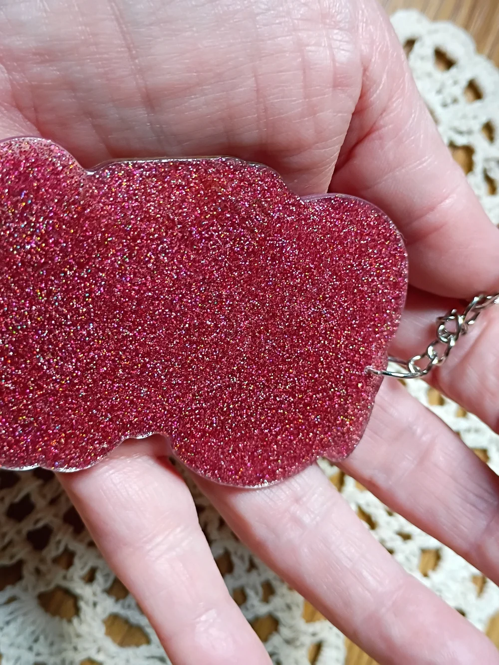 Raspberry Tart, Strawberry Shortcake Keychain, Backpack, Purse Charm